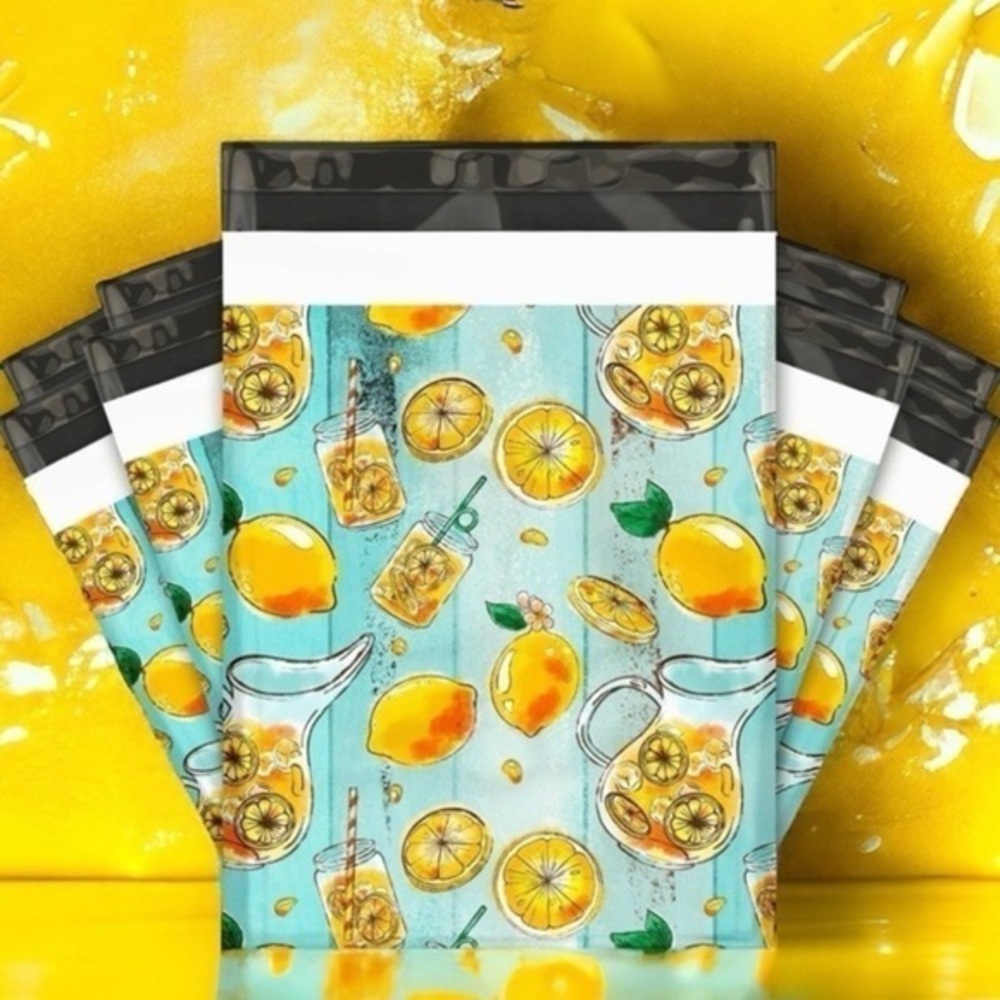 (10) 10x13 Spring Lemon Poly Mailers